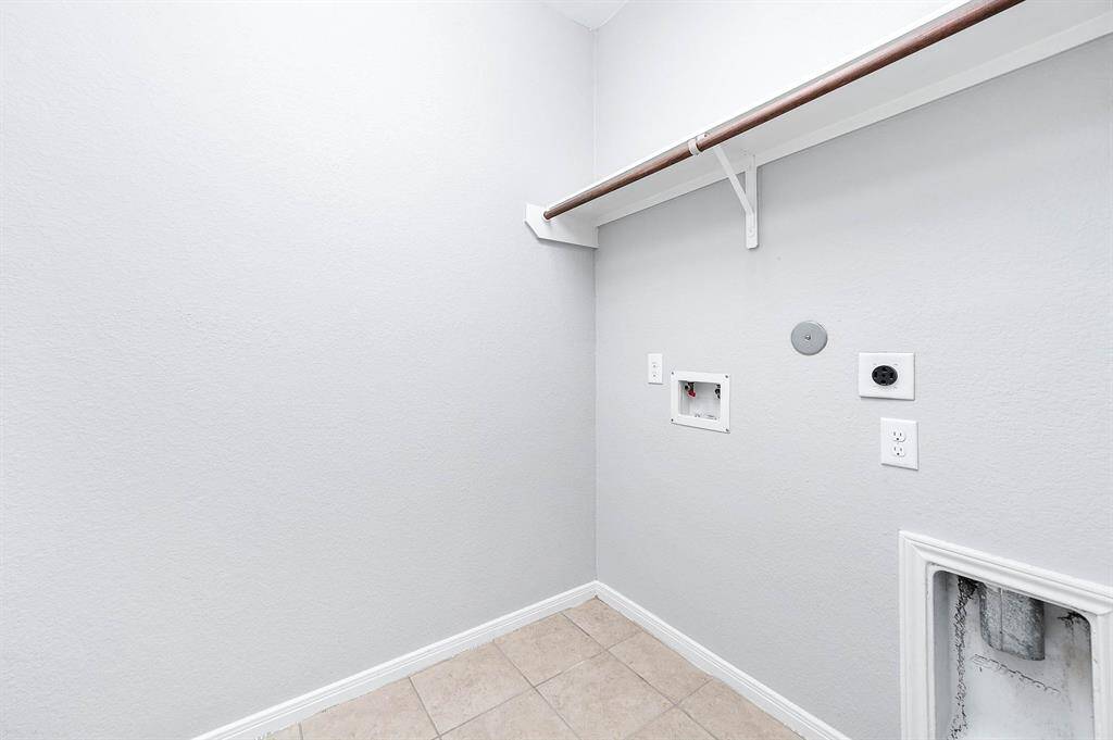 Utility room in house.