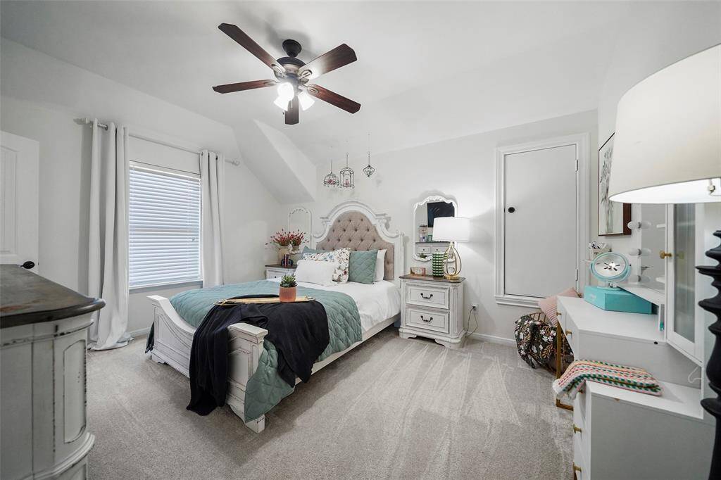 A third guest bedroom is off of the game room and features a large walk in closet. A full bath near this room is convenient for guests and can be accessed by the game and media rooms.
