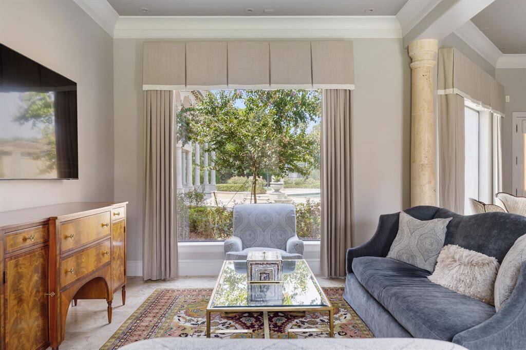 [Master Suite] Romance is found in First floor Master Suite. Within the Suite are an Athenaeum, a Sleeping Chamber, a Spa-esque bath and a masterful Closet/Dressing Room worthy of any curator of all things sartorial.
