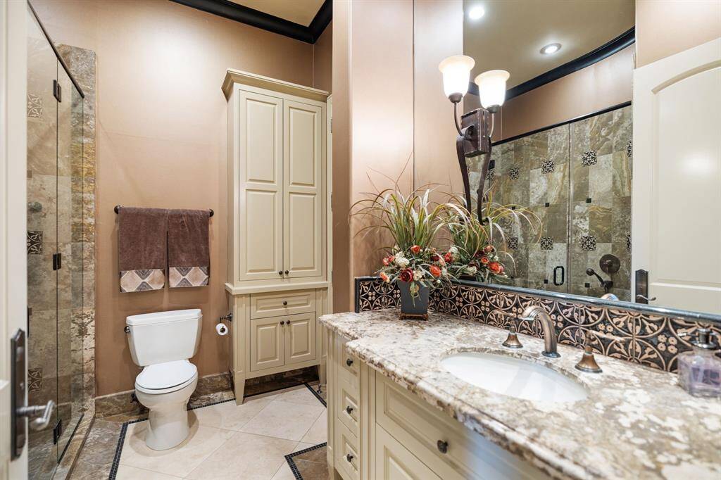 [Secondary Bedroom] One of the 8 Bedrooms, all of which feature their own vibe and style, plus luxury laden en-suite Bathrooms and spacious Closets. One of the Bedrooms has a private entrance and would make for a fantastic In-Law Suite or Quarters.