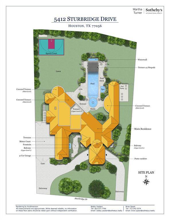 Site Plan at 5412 Sturbridge Drive
