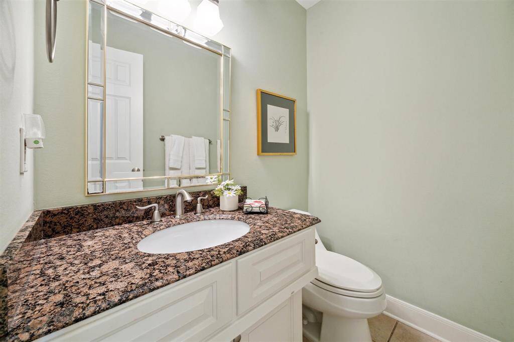 Half bath off foyer