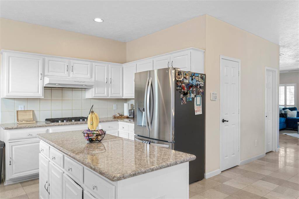 Lots of cabinets for storage!