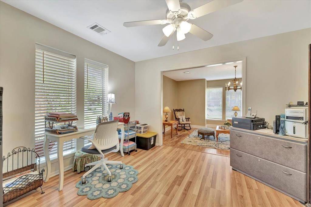 The den is another good size room for family gatherings, or you could use it for an office space, home school or whatever you would like.