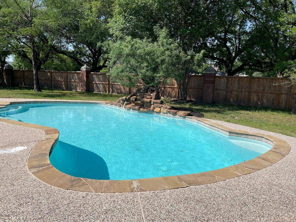 Pool has been acid washed with leaks and cracks repaired