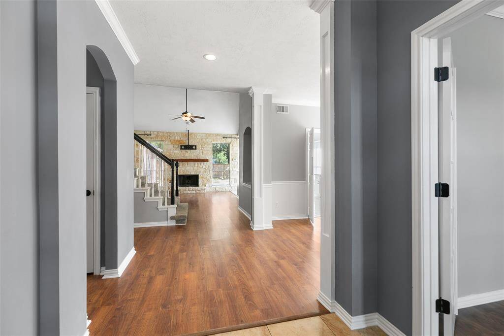 View of foyer, study is to right as you enter.