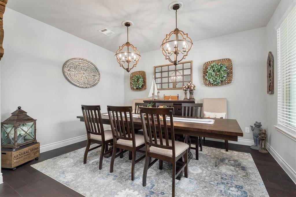 Huge Dining Room will hold any length of table for all your gatherings!
