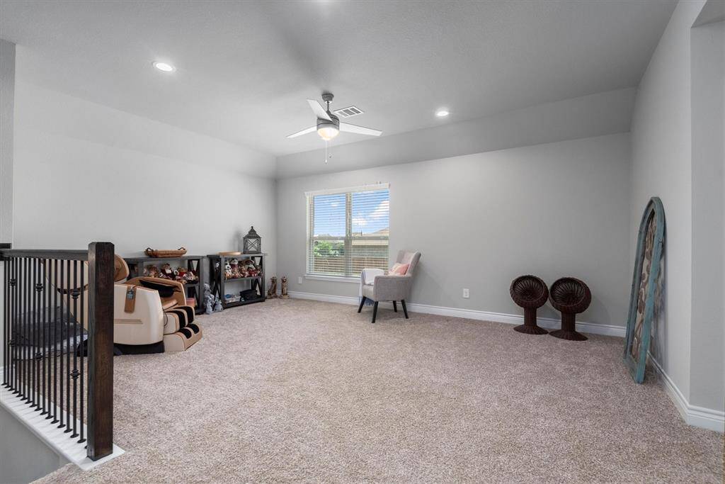 When you walk up the stairs opens up into large game room with wall of windows!
