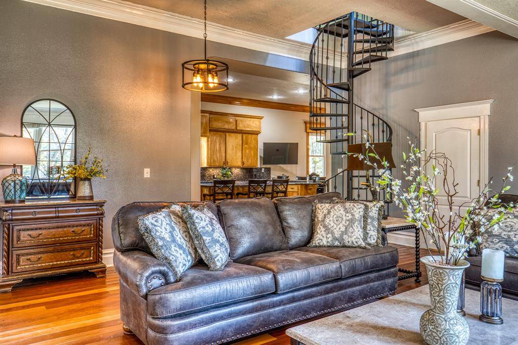 Looking from the Living Room into the Kitchen area