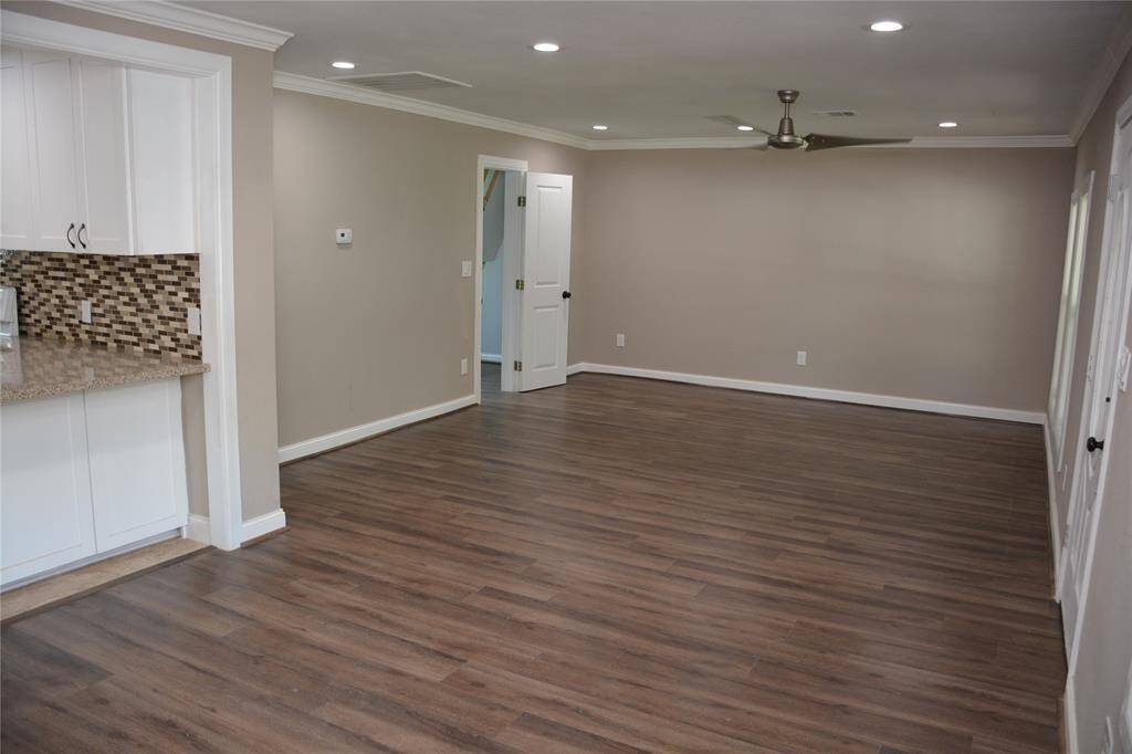 Open living and dining