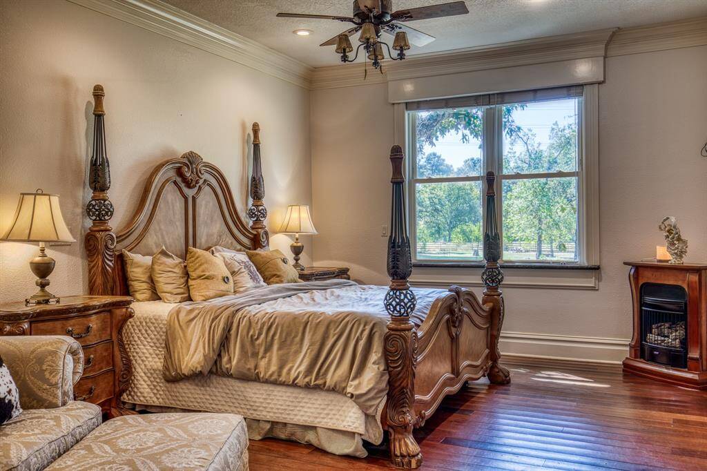 Large Primary Bedroom with Gas Fireplace