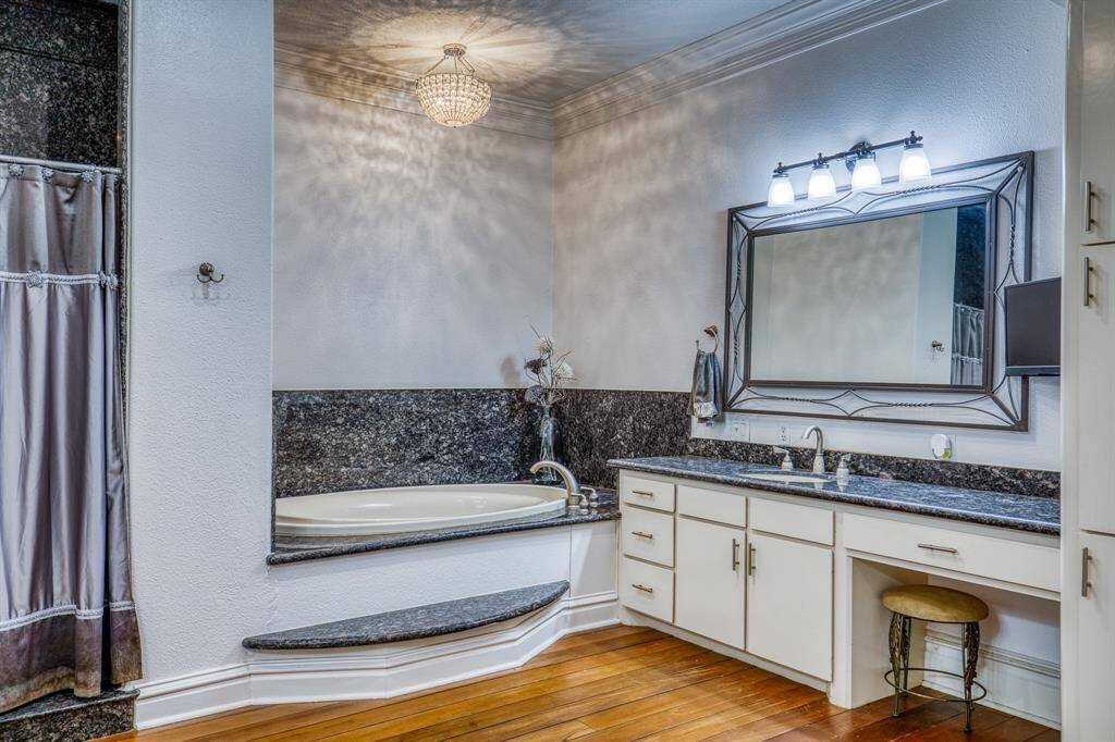 Huge Primary Bathroom with a plethora of storage and a separate bidet toilet