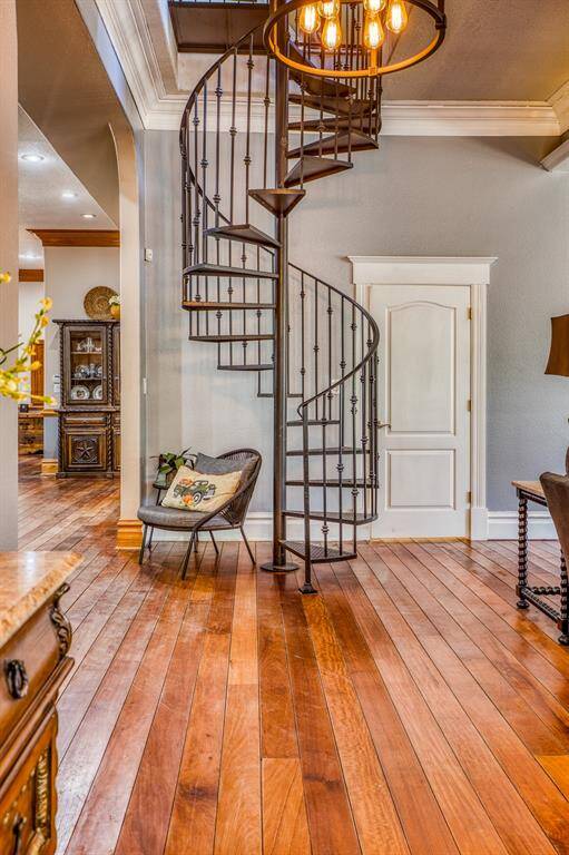 Stairs leading to Game Room upstairs and 3rd Bedroom.