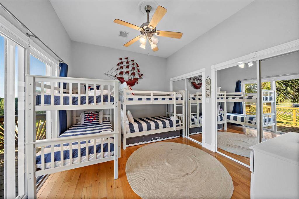 Designed for fun and functionality, another view of the bunk room.