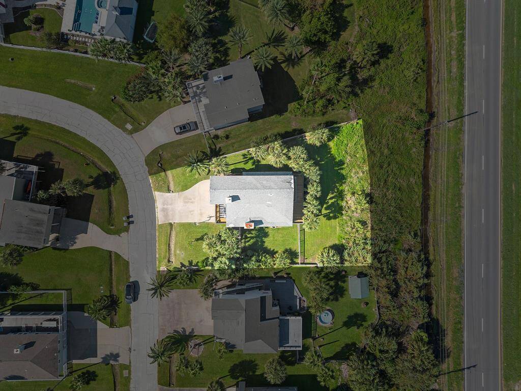Highlighted to showcase the lot size