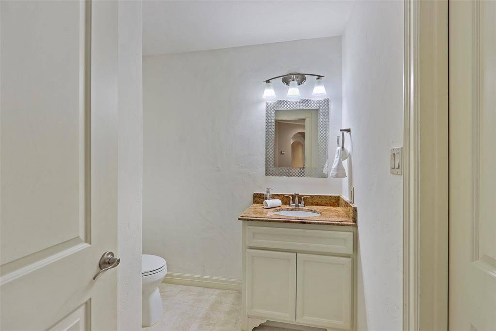 Vanity bathroom on second floor.