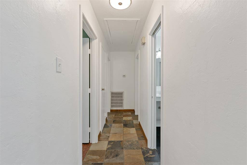 Down the hall...