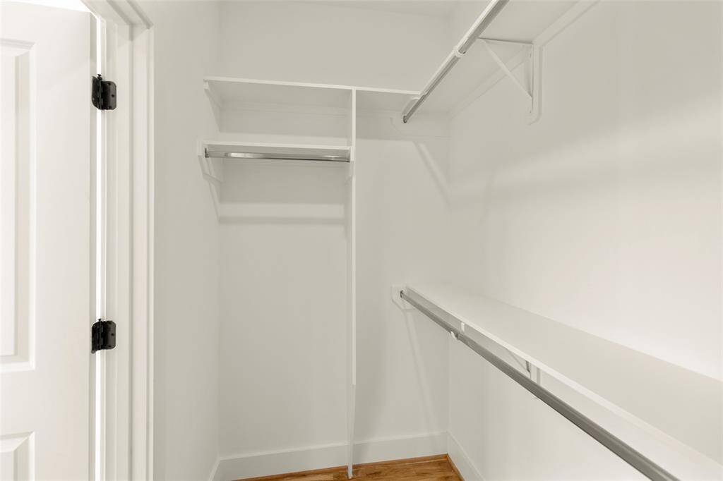 Spacious closet space