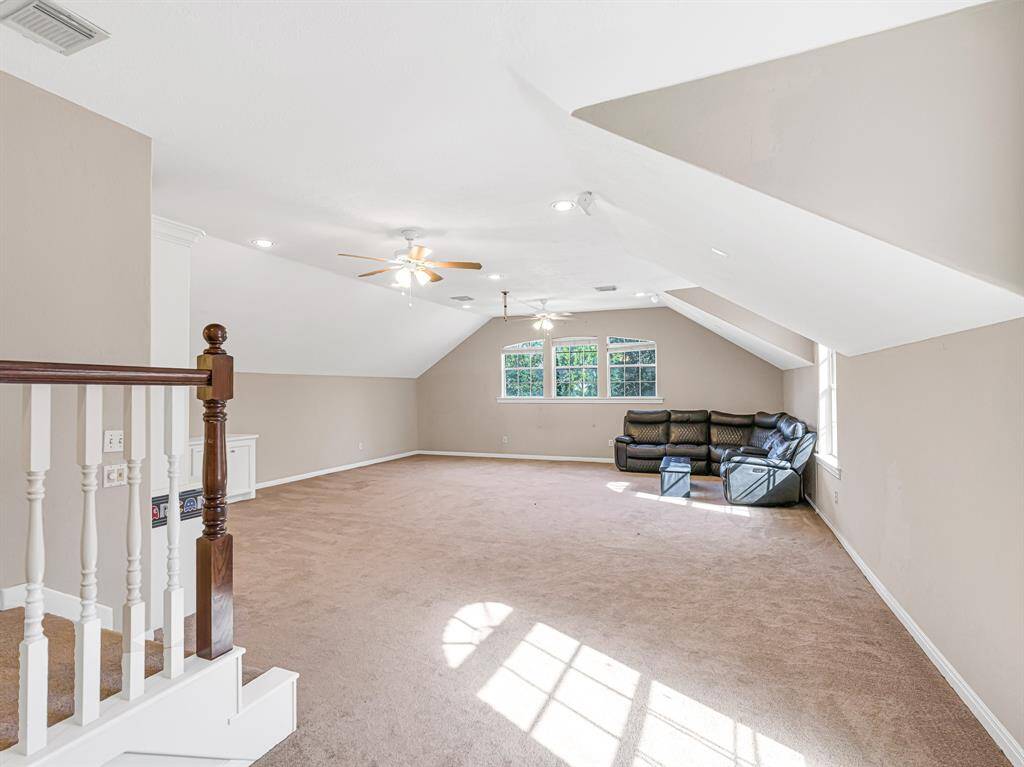 Upstairs game room