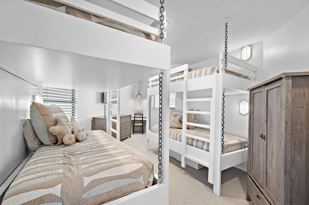Fourth bedroom also sleeps four.