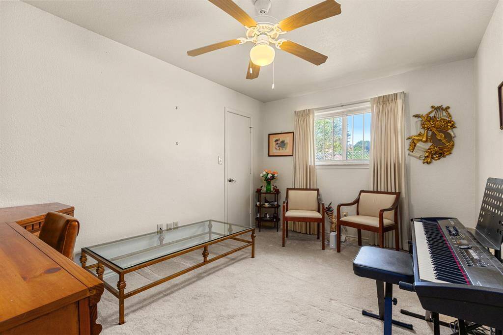 The third bedroom is currently used as an office and music room.