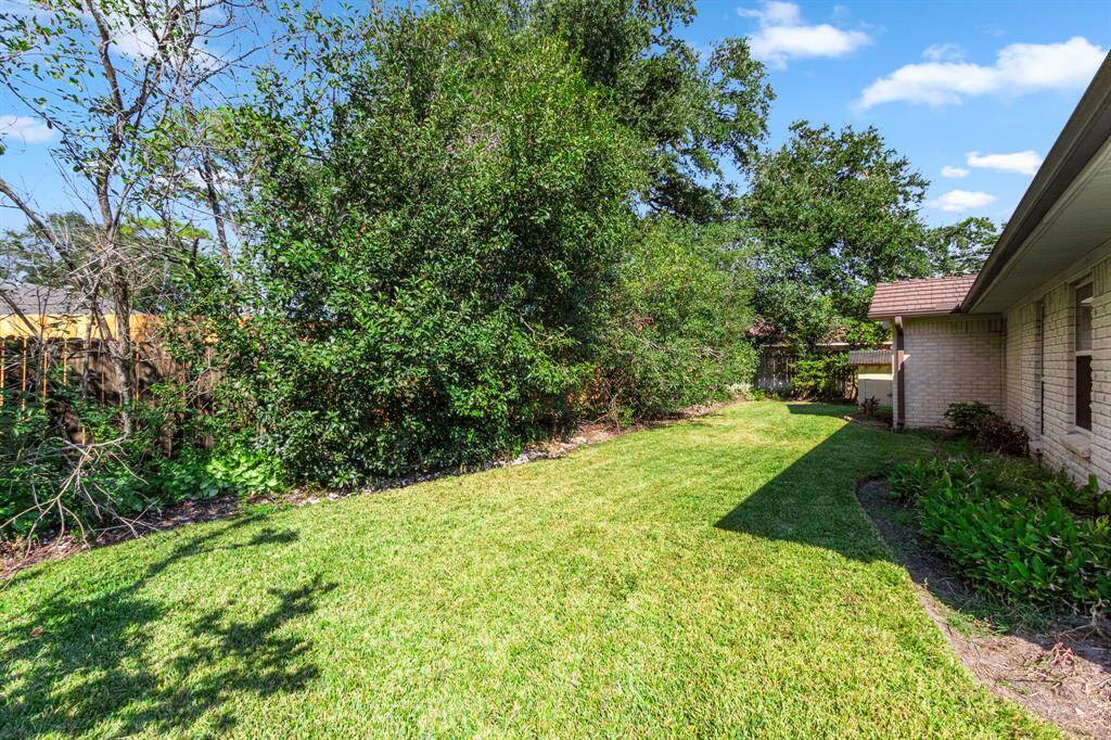 Expansive back yard has room for your future plans