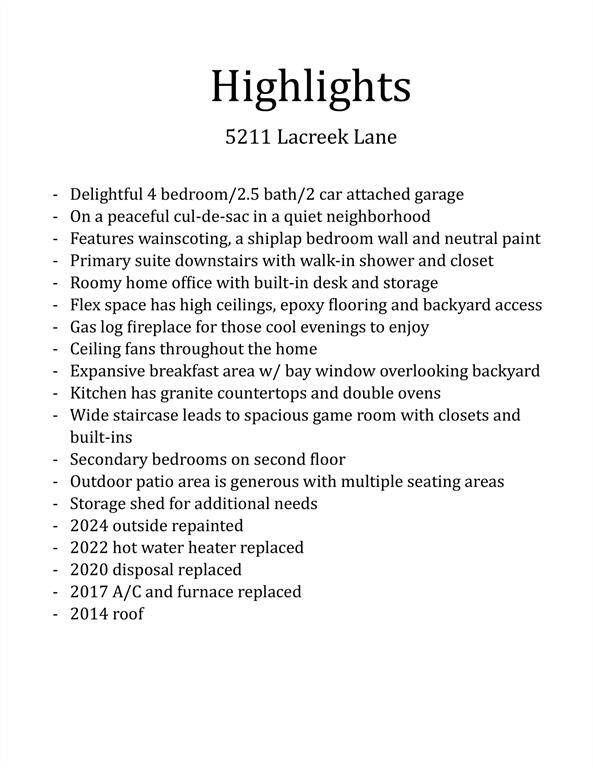 Highlights of Property