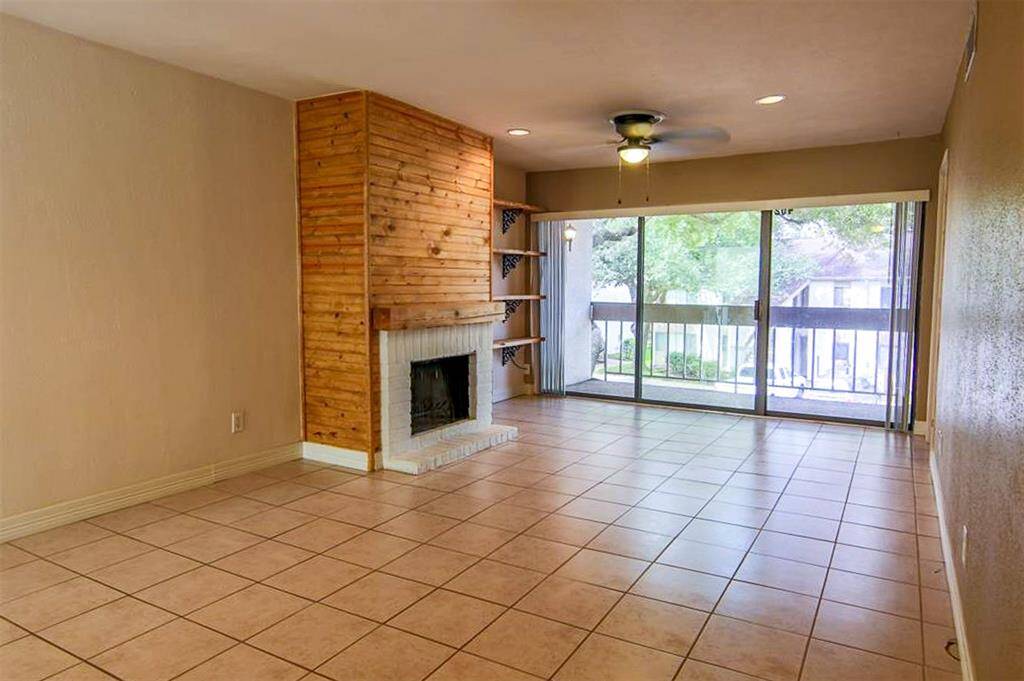 Tile floor for easy care family room.
