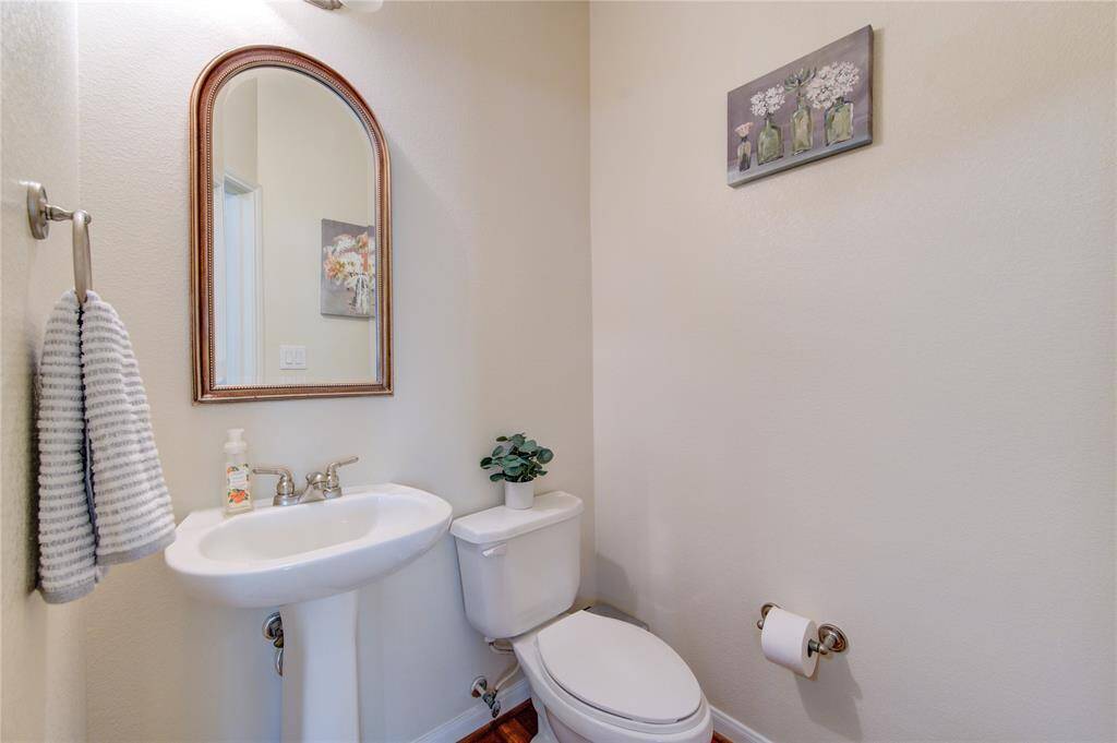 Half bathroom available on the 2nd floor.