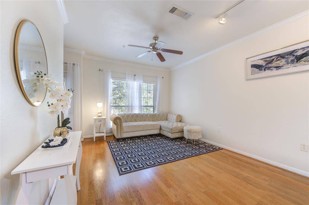 Check out the bright and spacious living/dining room area.