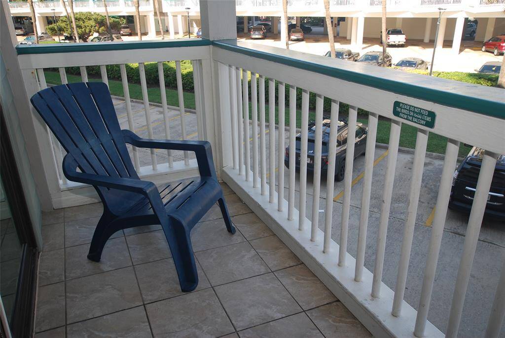 Private balcony.