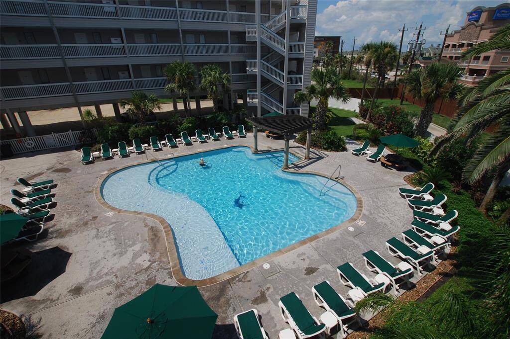 One of two swimming pools on property.