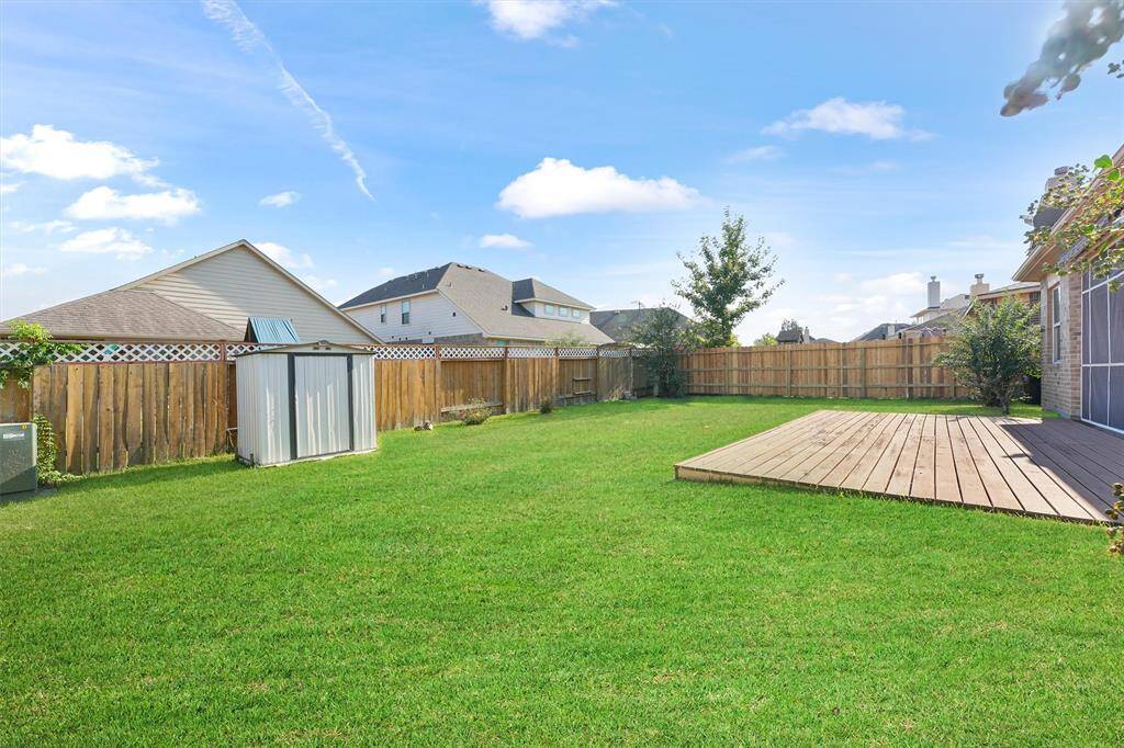Deck with retractable awnings