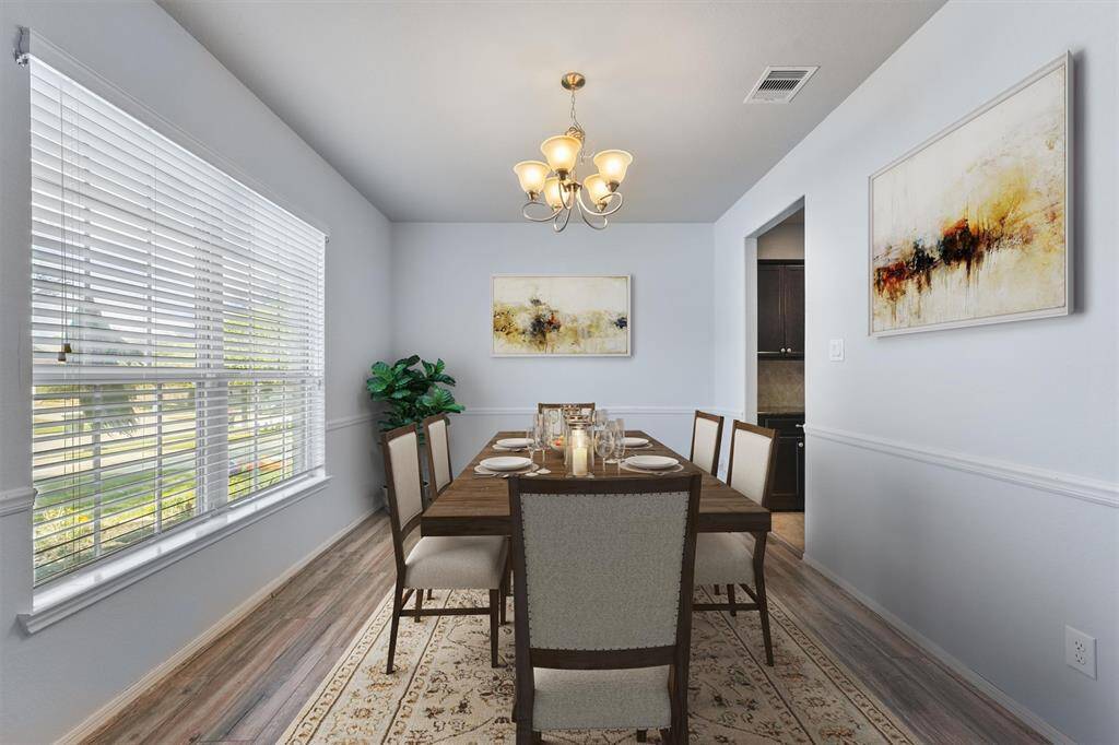 Formal dining room - virtually staged