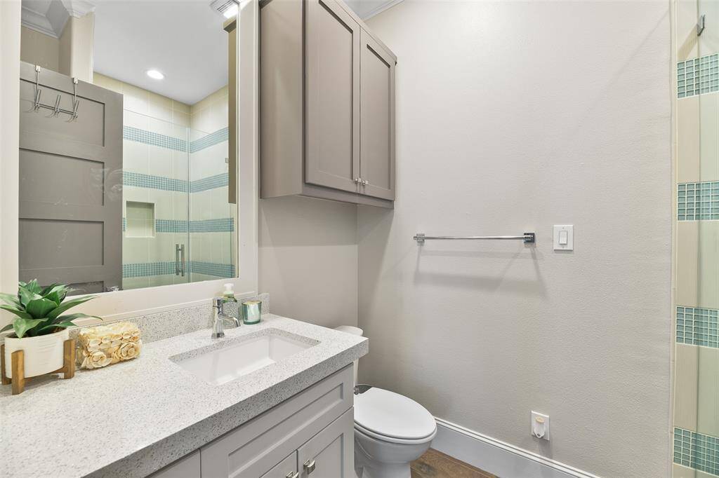 Each bedroom in this luxurious home features its own ensuite full bathroom, offering privacy and convenience with beautifully designed custom finishes throughout.