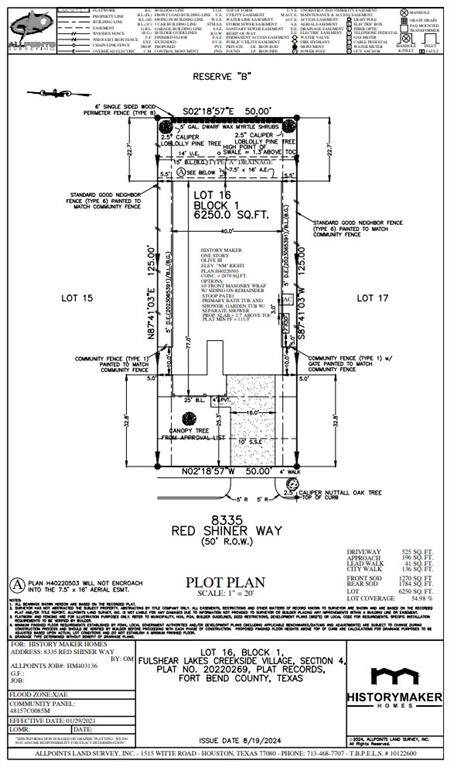 8335 Red Shiner Way Plot Plan