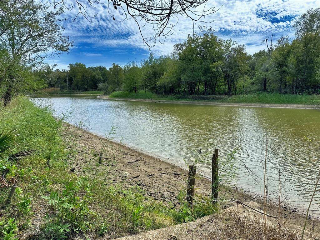 The river is full during the drought, 1/8 mile down the end of the road from the property line