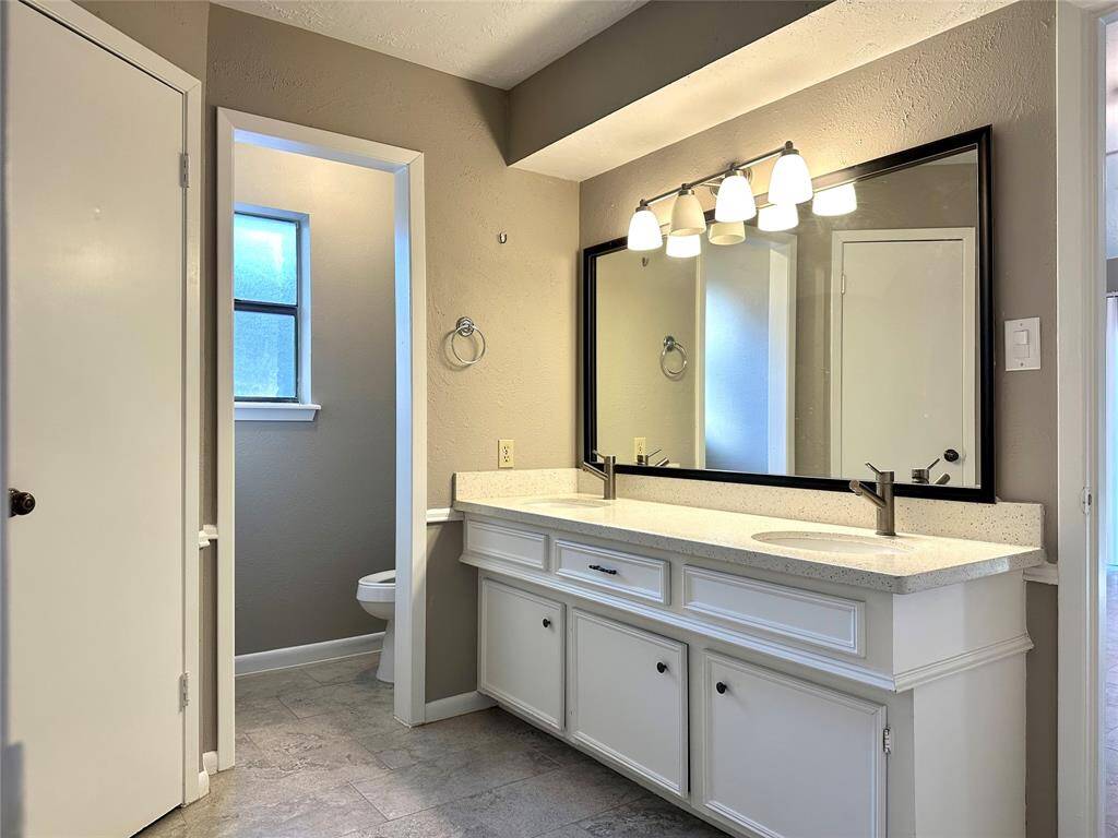 Primary Bathroom with double sinks