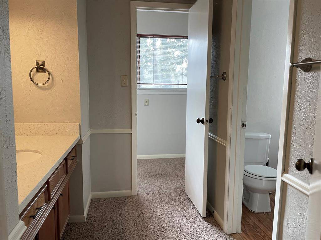 Upstairs Bathroom (no longer has carpet, been replaced with premium vinyl plank flooring)