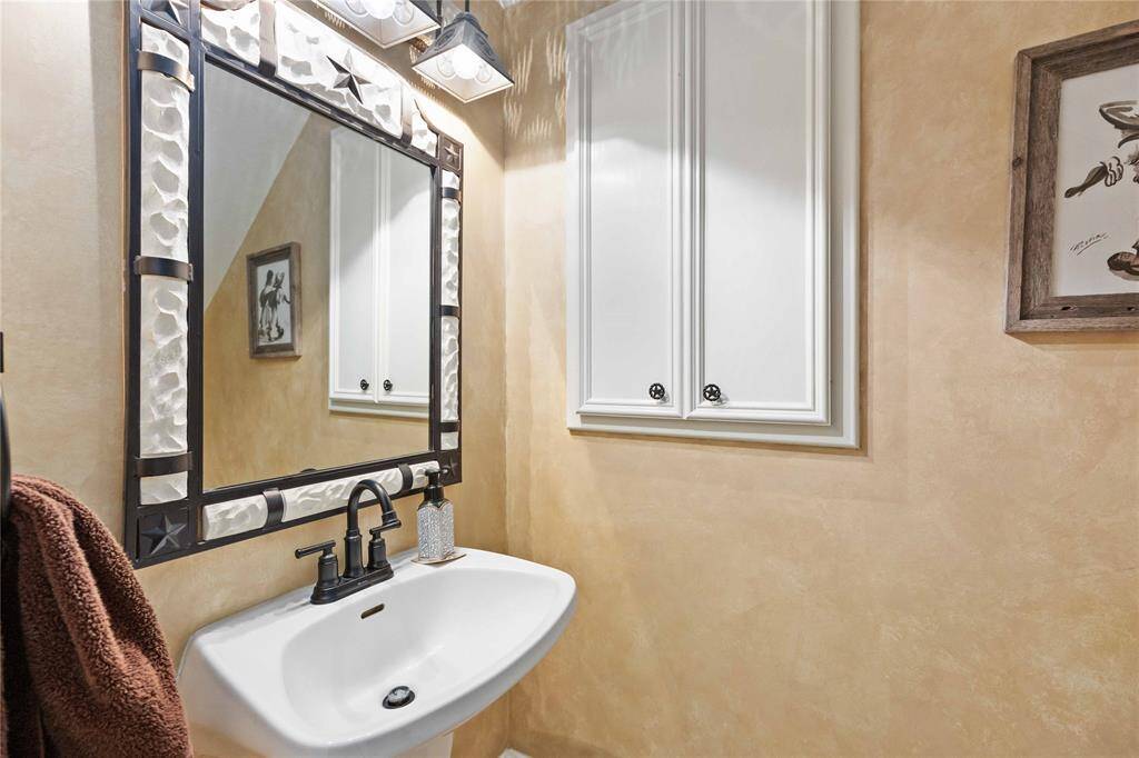 1/2 bathroom downstairs.