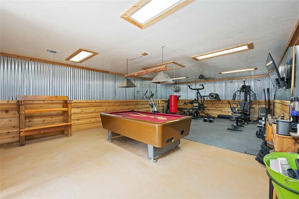 Fully air conditioned game/weight room.