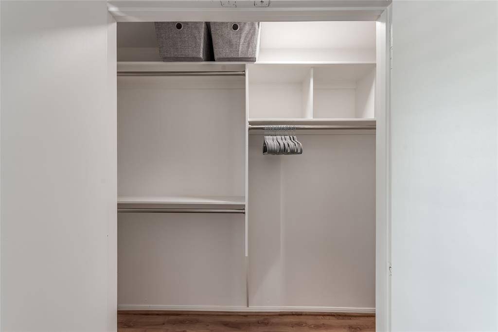 One of two new closets in the primary with plenty of storage