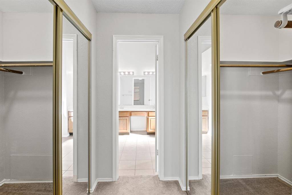 Closets are open in this picture . . .