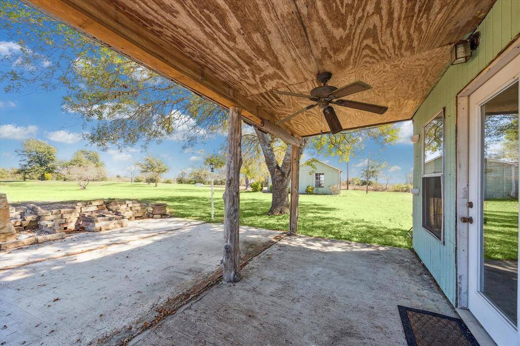 Covered back porch