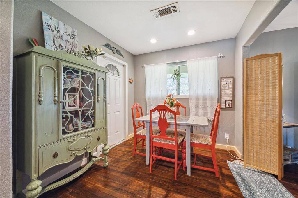 Dining area is open to both kitchen and living room