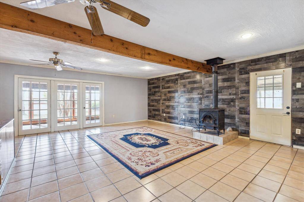 Ample amount of natural lighting enters the home.