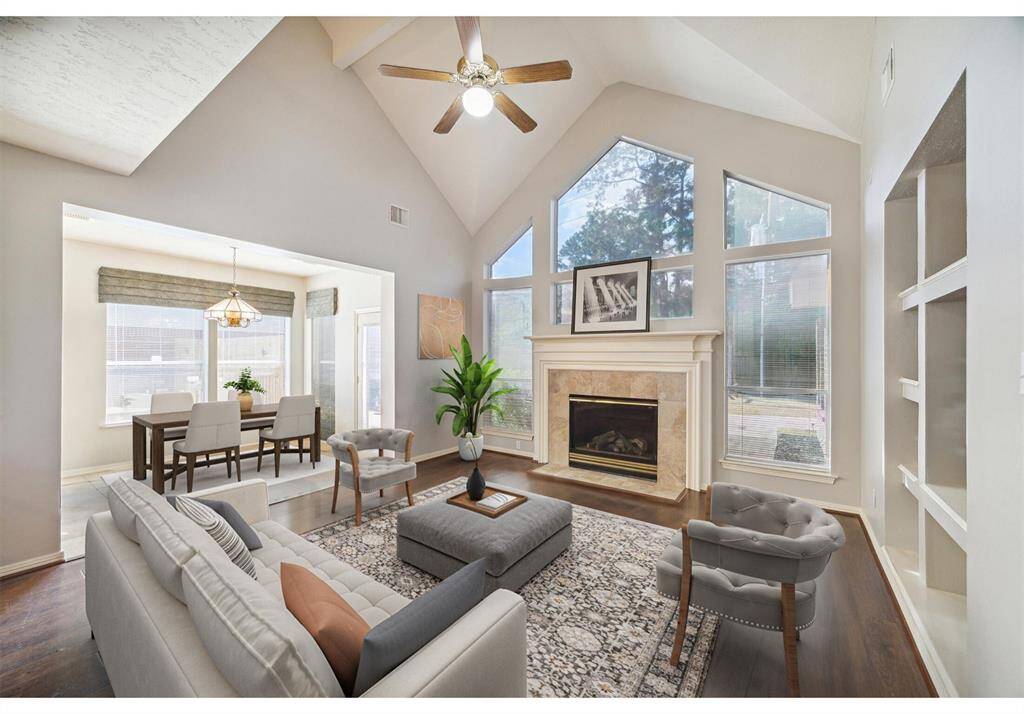 Wall of windows lets in so much natural light!