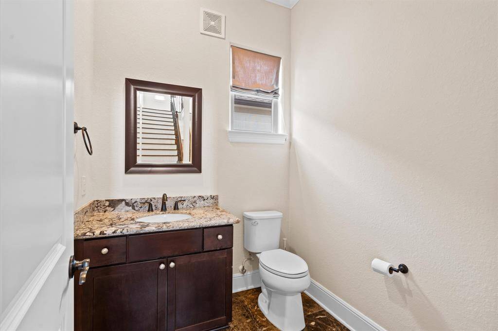 Half guest bath on the main level!