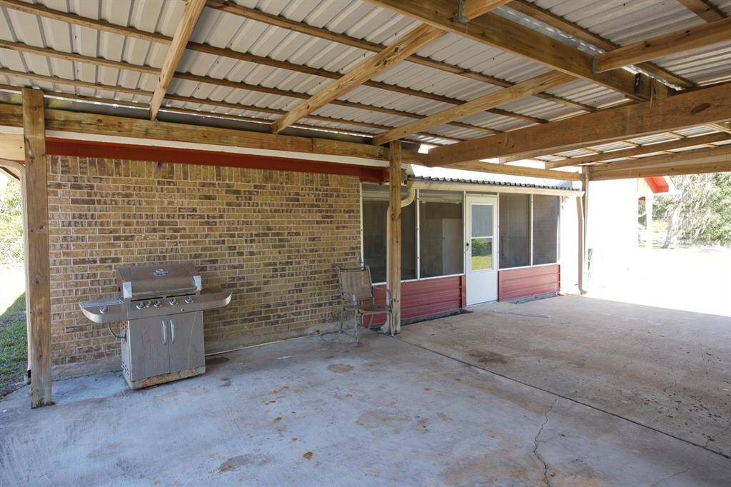 Exit the patio to the Double Carport
