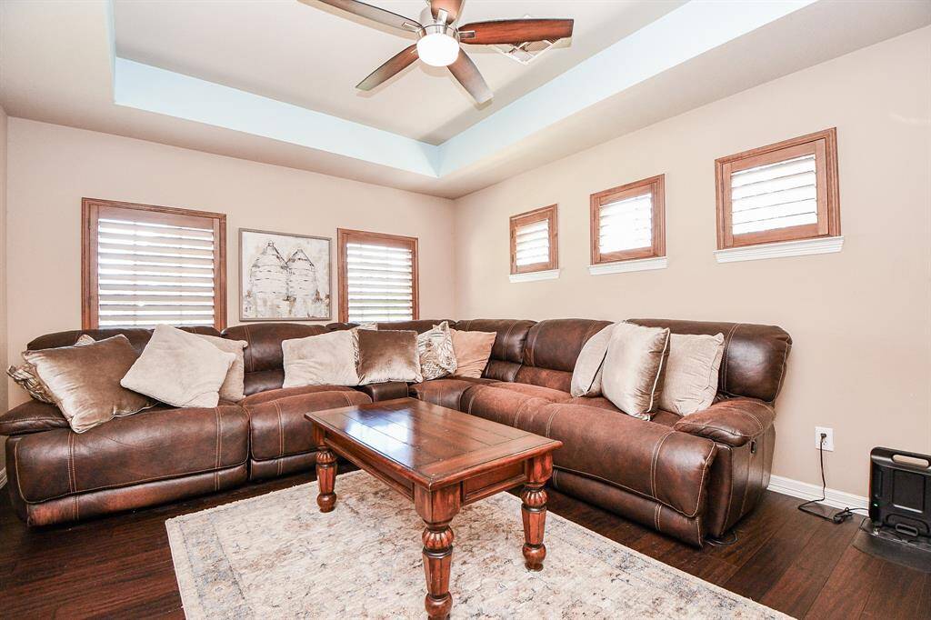 Don't you love the window treatment up here on the 2nd floor? As suggested, this space (with winning tray ceiling) can be an alternate living retreat or anything you desire. You have so many options.